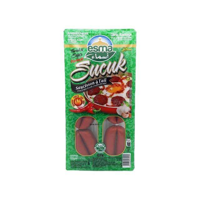 Sucuk à l'Ail Fort 1000g