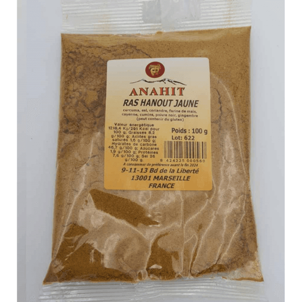 Ras el hanout jaune "épice" ANAHIT 100g